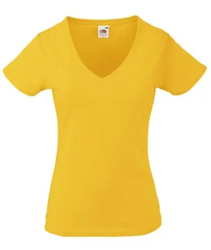 Dames T-shirts V hals Fruit of the loom 61-398-0 productfoto