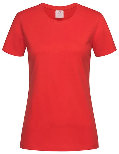 Dames T-shirt Classic-T Fitted Stedman ST2600 in Dames T-shirt Classic-T Fitted Stedman ST2600 - Scarlet Red