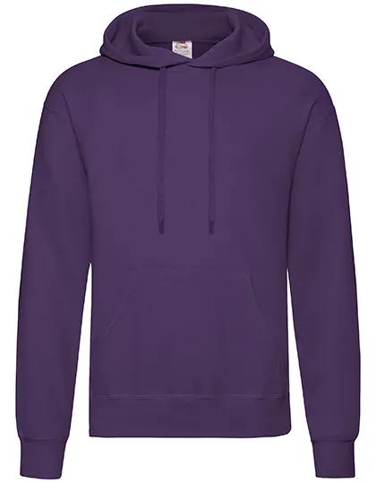 Heren Hoodie Classic Fruit of the Loom 62-208-0 in Heren Hoodie Classic Fruit of the Loom 62-208-0 paars