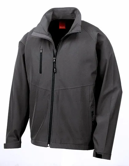 Heren Softshell Jas Result R128M in Heren Softshell Jas Result R128M grijs