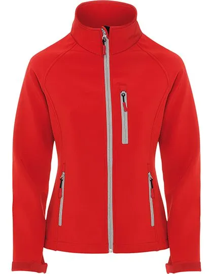 Dames Softshell Jas Antartida Roly SS6433 in Dames Softshell Jas Antartida Roly SS6433 rood