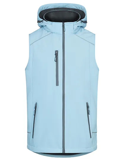Heren Softshell Bodywarmer Promodoro 7840 in IHeren Softshell Bodywarmer Promodoro 7840 Ice Blue