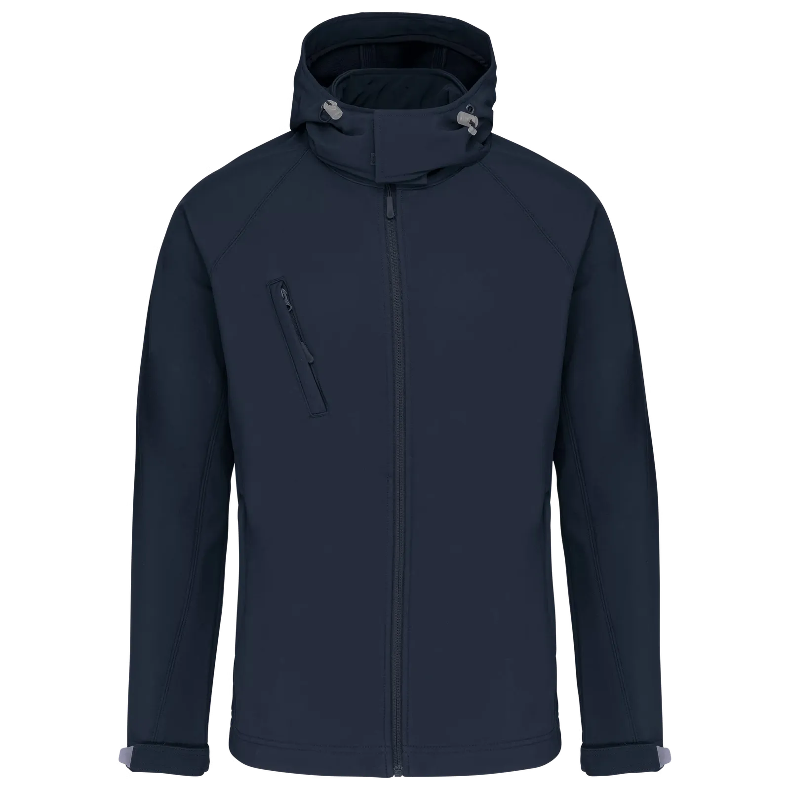Heren Softshell Jas hooded Kariban K413 in Heren Softshell Jas hooded Kariban K413 Navy