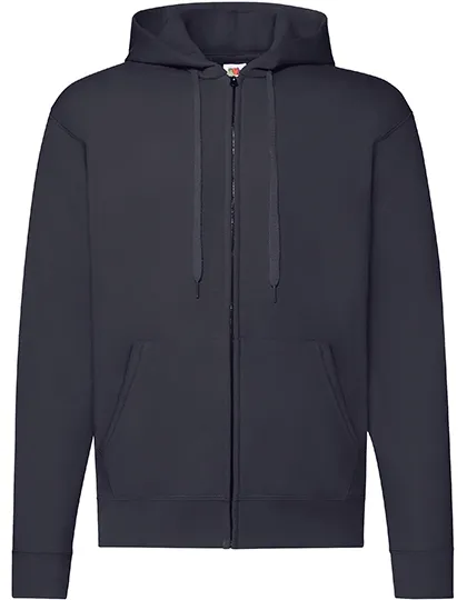 Heren Hoodie Fruit of the loom 62-062-0 Full zip in Hooded sweater Fruit of the loom Full zip deep navy