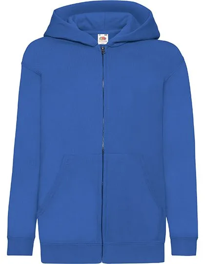 Kinder Hoodie full zip Fruit of the Loom 62-045-0 in Kinder Hoodie full zip Fruit of the Loom 62-045-0 royal