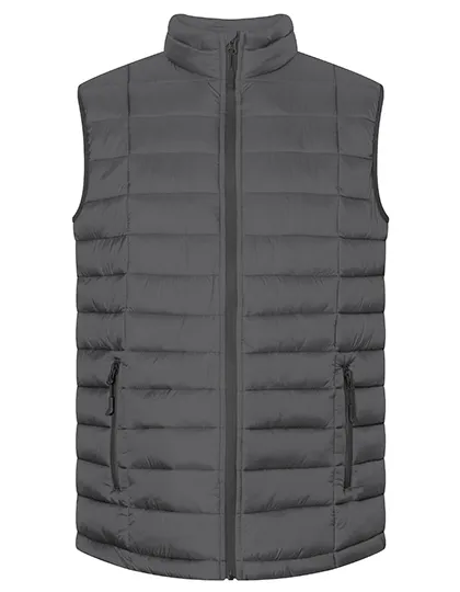 Heren Bodywarmer Promodoro Padded Vest 7634 in Heren Bodywarmer Promodoro Padded Vest 7634 Steel Grey