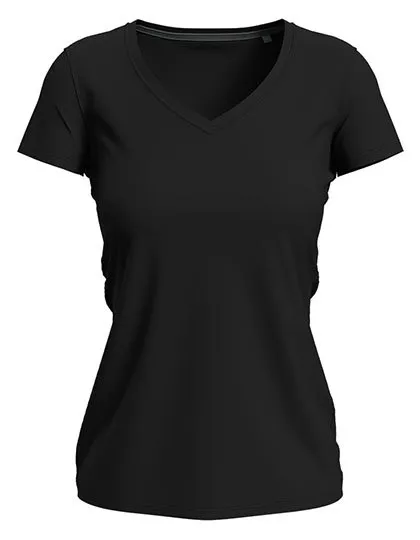 Dames T-shirt V Hals Strech Stedman Claire ST9710 in Dames T-shirt V Hals Strech Stedman Claire ST9710 - Black Opal