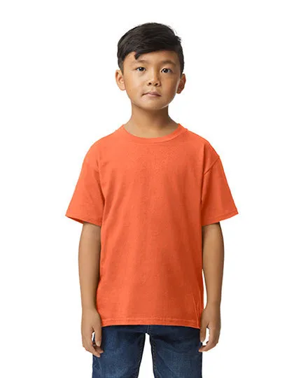 Kinder T-shirt Gildan Softstyle Midweight 65000B in oranje