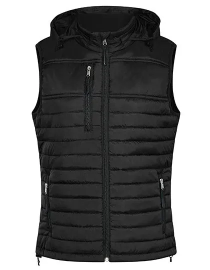 Dames Hoodie Bodywarmer HRM 1302 in Dames Hoodie Bodywarmer HRM 1302 Zwart