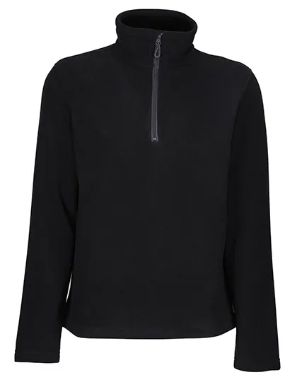 Heren Fleece Sweater Regatta Recycled Half-Zip TRF636 in Heren Fleece Sweater Regatta Recycled Half-Zip TRF636 Zwart