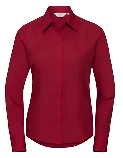 Dames blouse Poplin Russell 942F lange mouw productfoto