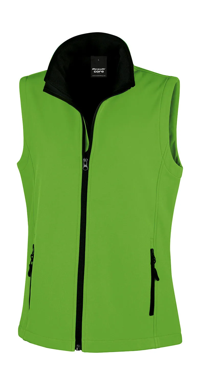 Dames Softshell Bodywarmer Result Printable R232F productfoto