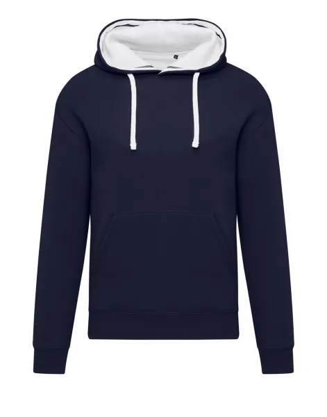 Heren Hoodie Contrast SG SGO24M in Navy-Snowwhite
