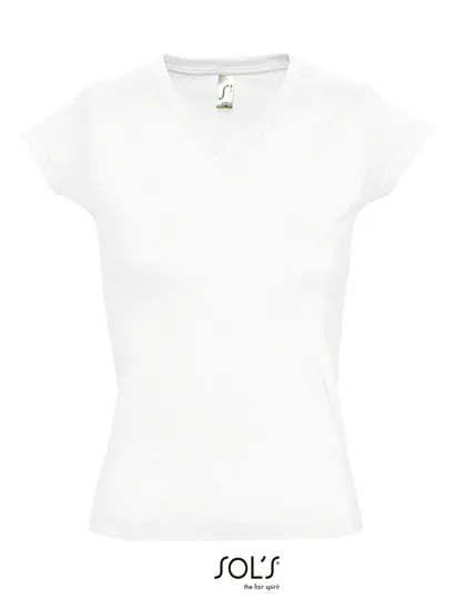 Dames  T-shirt Sols V-Neck Victory 11388 in Dames  T-shirt Sols V-Neck Victory 11388 - White