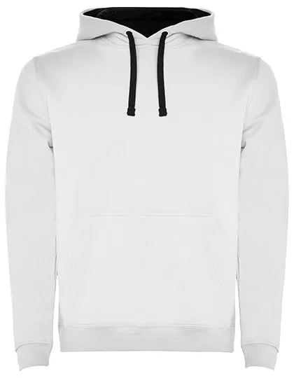 Heren Hooded Sweater Urban Rolly SU1067 in Heren Hooded Sweater Urban Rolly SU1067 White-Navy Blue