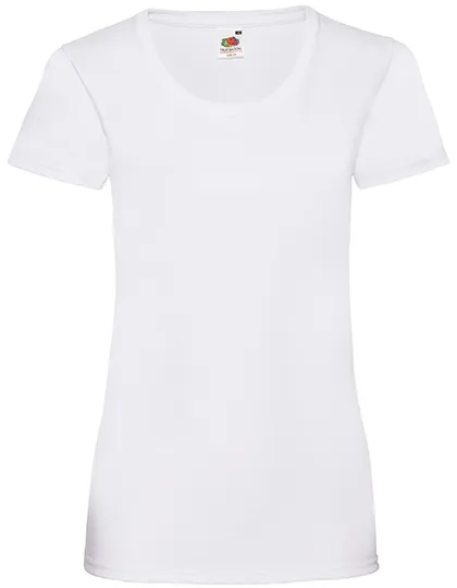 Dames T-shirts fruit of the loom value weight 61-372-0 in Dames T-shirts fruit of the loom value weight 61-372-0 - White