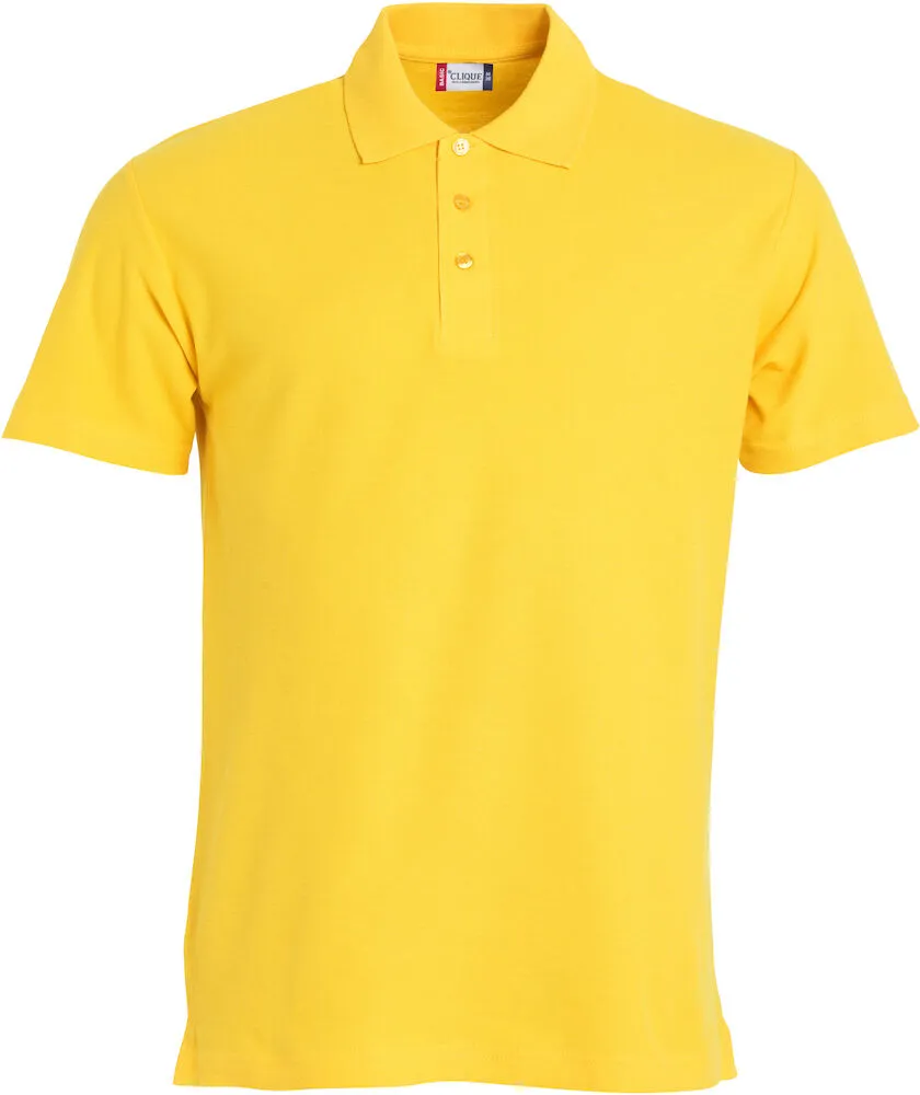 Heren Polo Clique Basic 028230 in Heren Polo Clique Basic 028230 Lemon