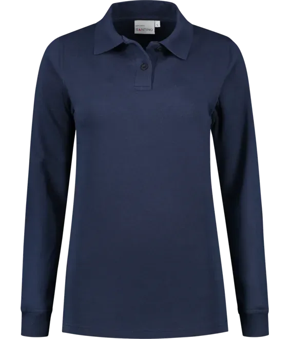 Dames Polosweater Santino Rick in Dames Polosweater Santino Rick Navy