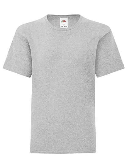 Kinder T-shirt Fruit of the Loom 61-023-0 Iconic in Kinder T-shirt Fruit of the Loom 61-023-0 Iconic - Heather Grey