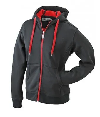 Hooded sweater binnenzijde fleece JN355 productfoto