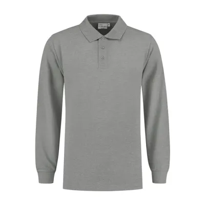 Heren Polo Lange Mouw Santino LEXINGTON in Heren Polo Lange Mouw Santino LEXINGTON Sport Grijs