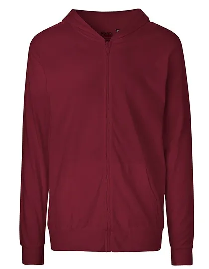 Hooded Sweater Neutral Unisex With Zip O62301 productfoto