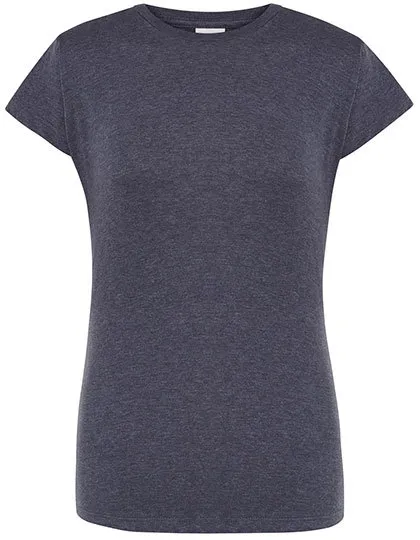 Goedkope Dames T-shirt JHK Regular Comfort TSRLCMF in Goedkope Dames T-shirt JHK Regular Comfort TSRLCMF - Denim Heather