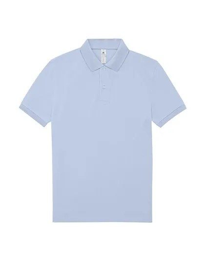 Heren Polo B&C PU424 in Heren Polo B&C PU424 Blush Blauw