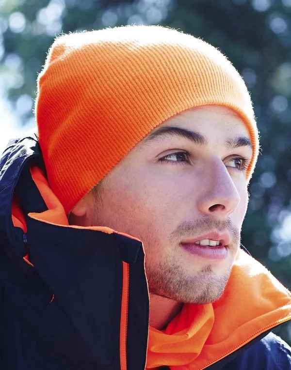 Beanie Chunky Knitted Patch Beechfield B330R productfoto