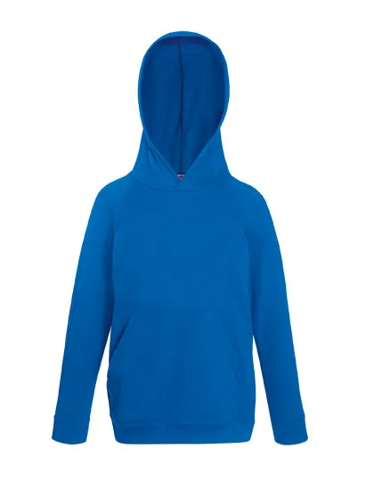 Kinder Hooded Sweater Fruit of the Loom Lightweight 62-009-0 in Kids Lightweight Hooded Sweat Royal