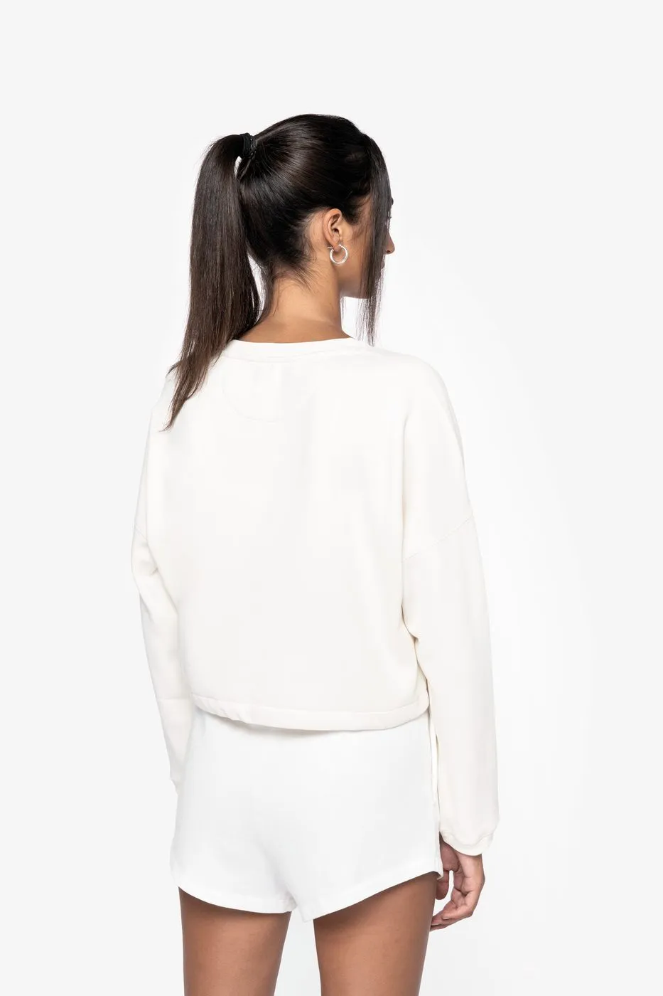 Dames Sweater Native Spirit Ecologische cropped NS429 productfoto