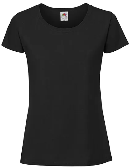 Dames T-shirt Fruit of the Loom Ringspun 61-424-0 in Dames T-shirt Fruit of the Loom Ringspun 61-424-0 - Black