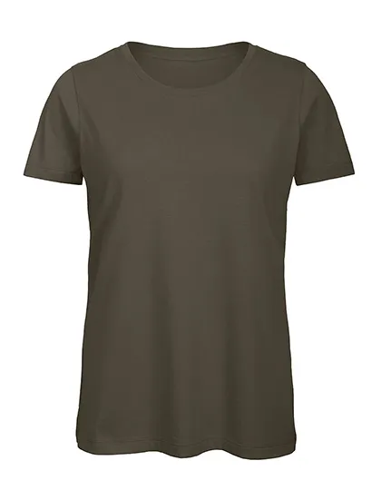 Dames T-shirt Biologisch B&C Inspire TW043 in Dames T-shirt Biologisch B&C Inspire TW043 - Khaki