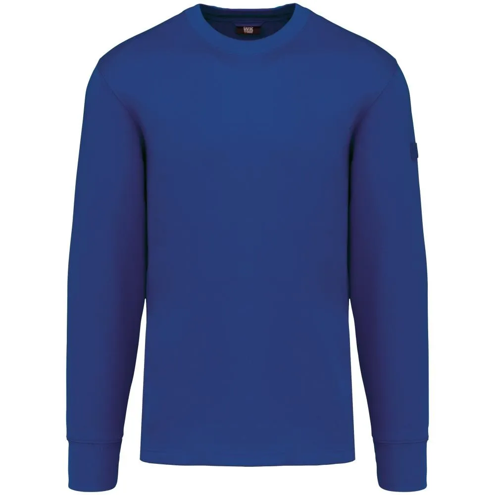 Werktrui WK Sweater met ingezette mouwen in Royal Blue