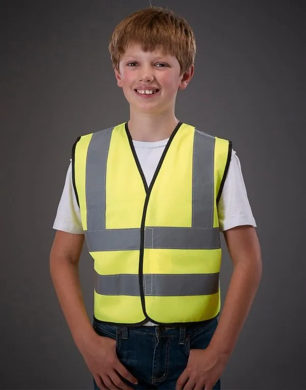 Kinder Veiligheidshesje Yoko HVW100CH in Kinder Veiligheidshesje Yoko HVW100CH Hi-Vis Yellow