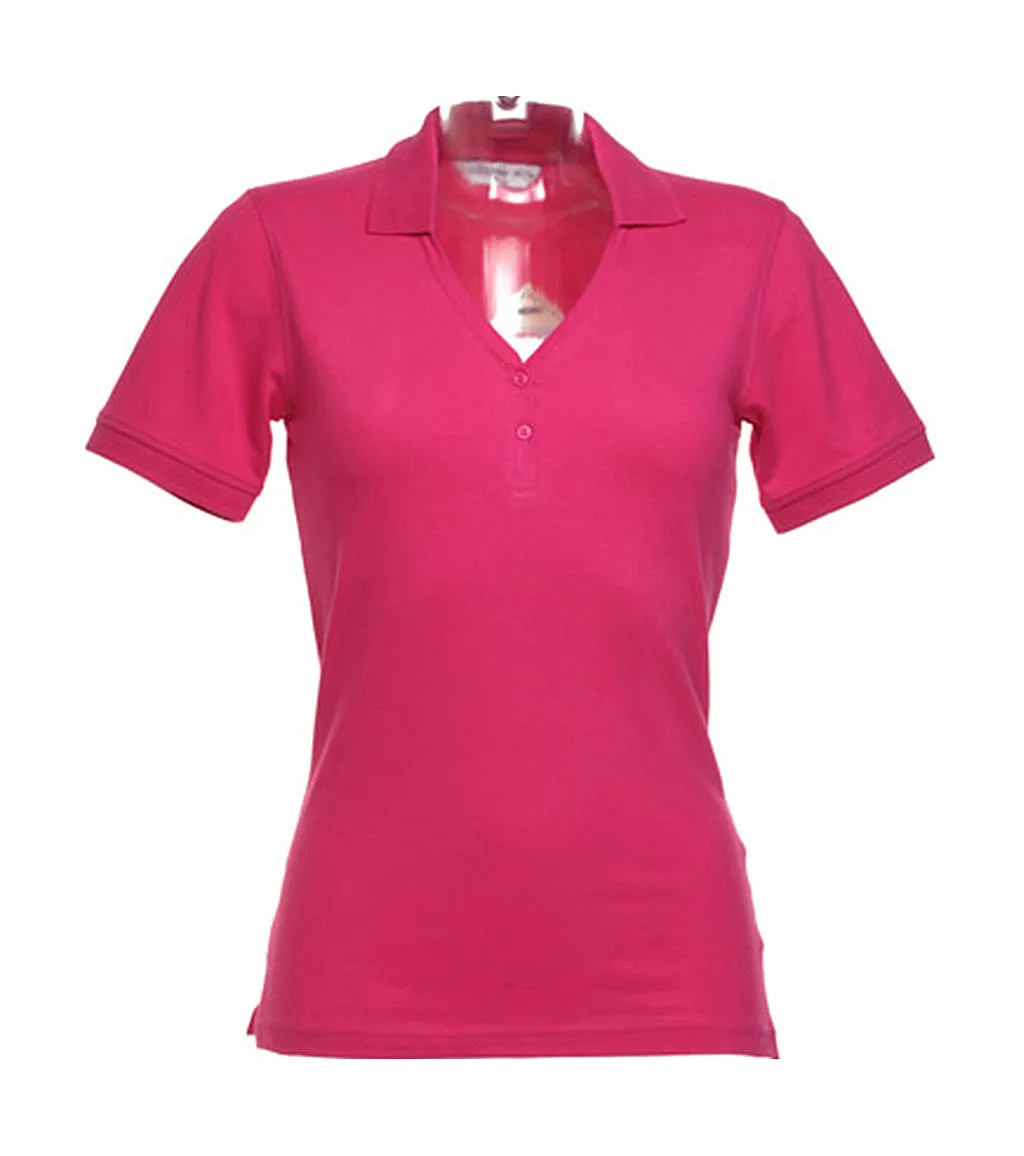 Dames Poloshirt Kustom Kit Sophia V-Neck KK732 productfoto