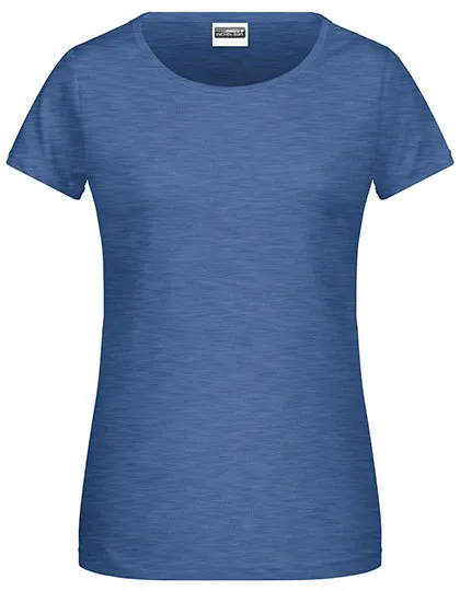 Dames T-shirt Daiber Basic-T 8007 in Light Denim melange