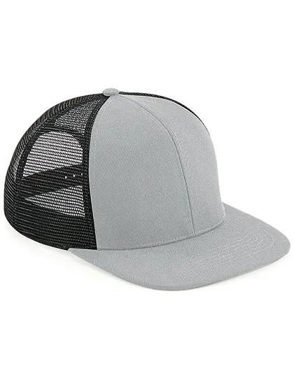 Cap 6 Panel Trucker Beechfield B664 in Flatcap 6 Panel Trucker Beechfield B664 Grijs-Zwart