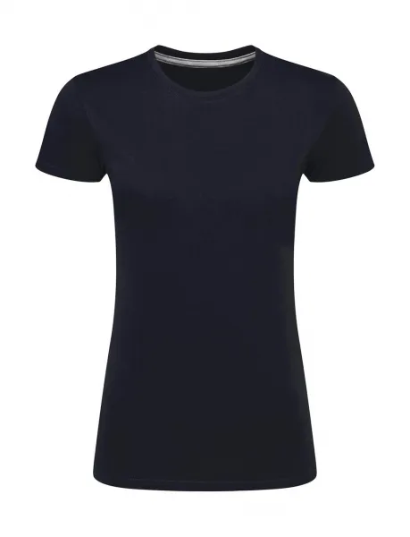 Dames T-shirt SG Perfect Print Tagless Tee SGTee F in Dames T-shirt SG Perfect Print Tagless Tee SGTee F - Navy