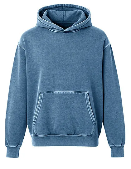 Heren Hooded Sweater Starworld Organic SW200V in Heren Hooded Sweater Starworld Organic SW200V Vintage Denim