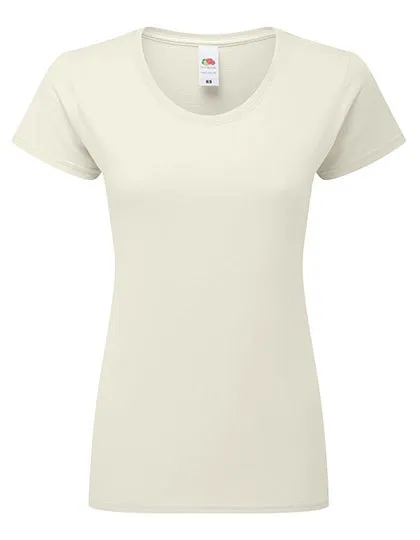 Dames T-shirt Fruit of the Loom Ringspun 61-424-0 in Dames T-shirt Fruit of the Loom Ringspun 61-424-0 - Natural