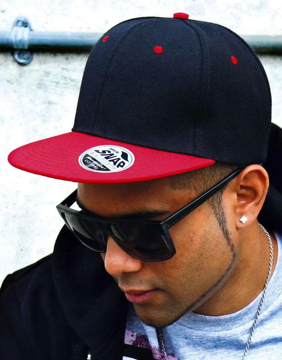 Bronx Original Flat Peak Snap Back Cap RC082X productfoto
