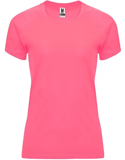 Dames Sportshirt Bahrain Roly CA0408 in Dames Sportshirt Bahrain Roly CA0408 - Fluor Pink Lady