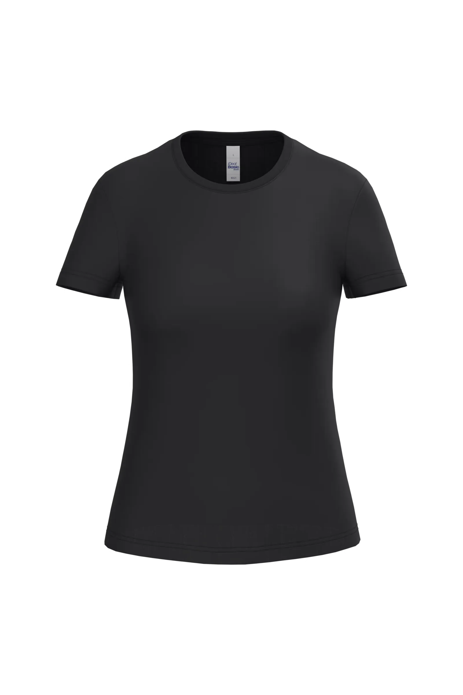 Dames T-shirt iDeal Basic Brand 190 IB321 in Dames T-shirt iDeal Basic Brand 190 IB321 - Black