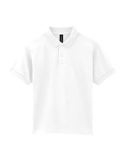 Kinder Polo Gildan DryBlend 8800B in Kinder Polo Gildan DryBlend 8800B wit