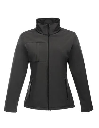 Dames Softshell Jas Octagon II Regatta TRA689 in Dames Softshell Jas Octagon II Regatta TRA689 seal grey-zwart