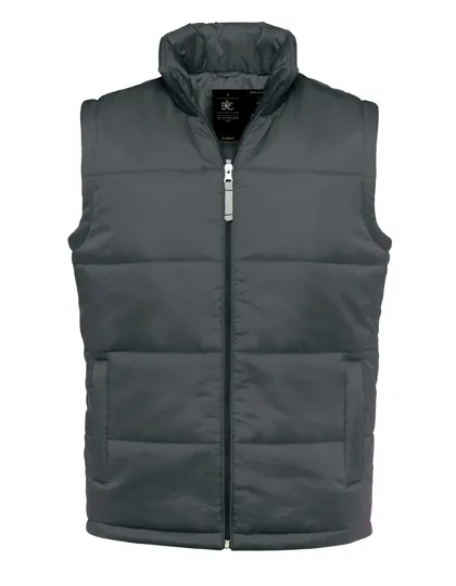 Heren Bodywarmer B&C Men JM930 in Heren Bodywarmer B&C Men JM930 dark grey