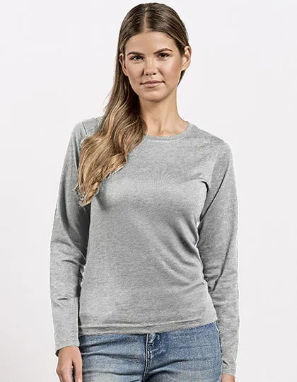 Dames T-shirt LS Promodoro Premium-T 4098 in Dames T-shirt LS Promodoro Premium-T 4098 - Sport Grey