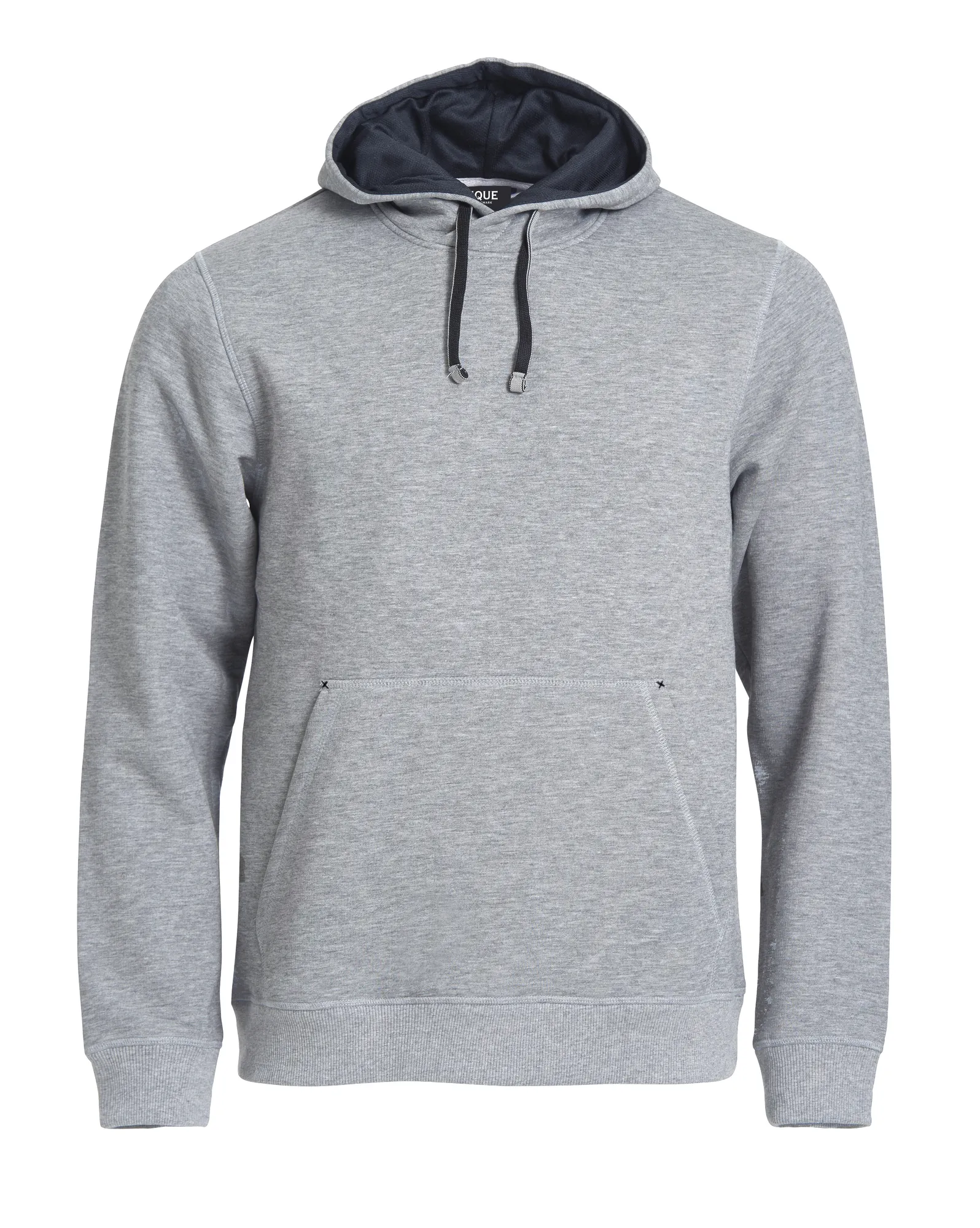 Heren Hoodie Clique Classic 021041 in Heren Hoodie Clique Classic 021041 Grijs Melange