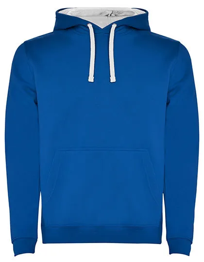 Heren Hooded Sweater Urban Rolly SU1067 in Heren Hooded Sweater Urban Rolly SU1067 Royal Blue-White